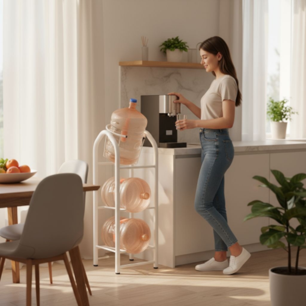 Portagarrafon  Anaquel  doble + columpio